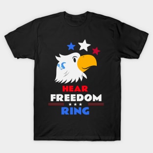 Hear Freedom Ring | 4th of July | Cochlear Implant T-Shirt